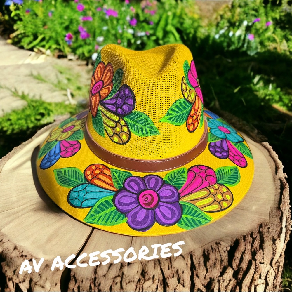Hat hand painted